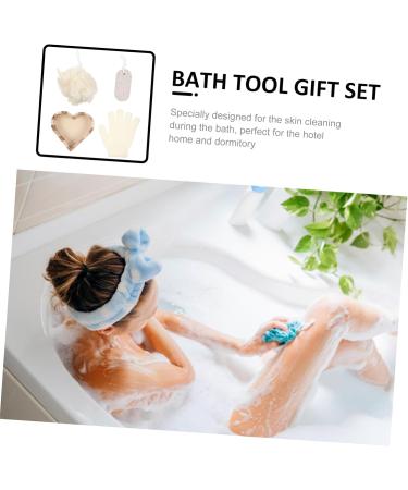Buy 1 Set Bath Shower Loofah Pouf for Kids - Exfoliating Cleaning Gloves & Sponge Kits - Perfect Foot Care & Skincare Products - Buy Online on SooperMarket.com