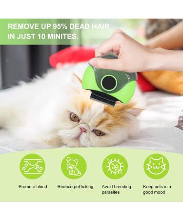 3-in-1 Portable Cat Brush for Shedding - Pet Slicker Brush for Dematting & Detangling - Grooming Brush for Dogs, Cats, Rabbits - Easy Undercoat Removal (Blue) - Buy Online on SooperMarket.com