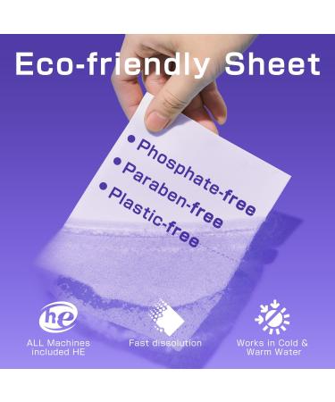 Soulink Lavender Laundry Detergent Sheets - Eco-Friendly Plant-Based Hypoallergenic 240 Loads No Plastic Jug - 240 Count - Buy Online on SooperMarket.com
