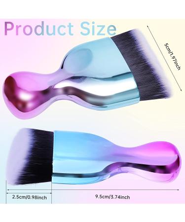 OUO Kabuki Foundation Brush - Flat Top Makeup Tool for Liquid & Powder Cosmetics - Premium Synthetic Bristles for Flawless Blending (Color) - Buy Online on SooperMarket.com
