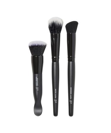 e.l.f. Putty Tools Trio, Set Of 3 Face Makeup Brushes For Putty Products, Helps You Easily Blend Putty Primer, Blush & Bronzer, Vegan & Cruelty-Free