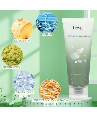Quercetinol Foaming Facial Cleanser 150 ml Heartleaf Quercetinol Pore Deep Ceanseing Foam Quercetinol Foaming Facial Cleanser Deep Pore Cleanser Succinic Moisture Cleansing Foam - Buy Online on SooperMarket.com