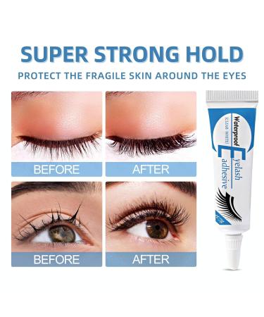 7g Clear Waterproof Eyelash Extension Glue - Strong Bonding Individual Lash Adhesive for DIY Lash Extensions - Buy Online on SooperMarket.com