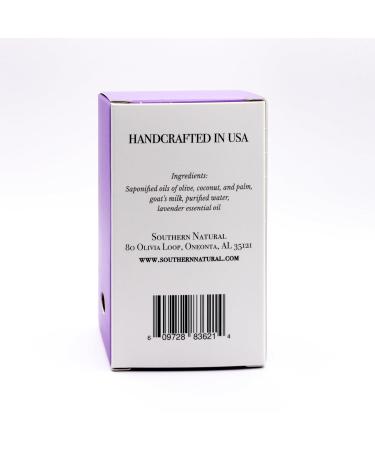 Southern Natural Lavender Goat Milk Soap Bar - 4 oz | All-Natural Moisturizing Eco-Friendly Soap for Healthier Skin - International Shipping Available - Buy Online on SooperMarket.com