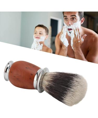 Premium Nylon Shaving Brush with Wooden Handle for Men | Men's Hairdressing Salon Essential - International Shipping Available - Buy Online on SooperMarket.com