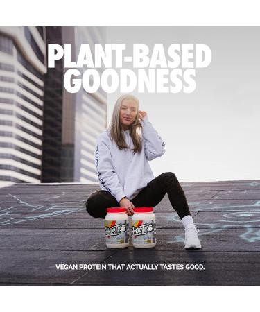 GHOST Vegan Protein Powder - 2lb 20g of Protein - Plant-Based Pea & Organic Pumpkin Protein - Post Workout & Nutrition Shakes Smoothies & Baking - Soy & Gluten-Free (Banana Pancake Batter) - Buy Online on SooperMarket.com