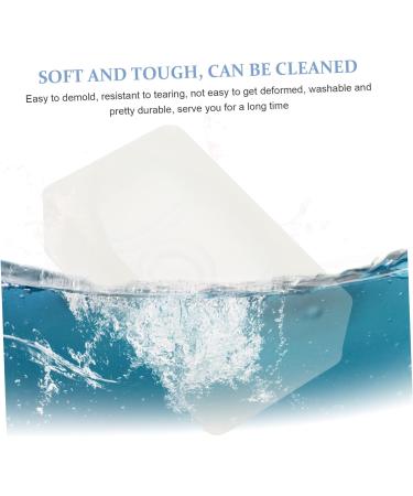 IMIKEYA Soap 2pcs Silicone Mold Decorate Silica Gel Household Shot Molds 5.2X3X1.5CM White - Buy Online on SooperMarket.com