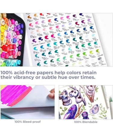 Ohuhu Marker Pads Art Sketchbook 7.6x10 - 120LB/200GSM Heavy Smooth Drawing Papers - 60 Sheets Spiral Bound Sketch Book for Alcohol Markers - Christmas Gift - Buy Online on SooperMarket.com