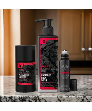 The Beard Struggle Beast Body Bundle: Men's Body Wash Deodorant & Cologne - Eddie Hall The Beast Line Ragnarok Rising Special Edition - Premium Body Wash Men Men Deodorant & Roll on Cologne for Men - Buy Online on SooperMarket.com