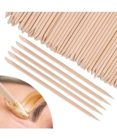 Wooden Wax Sticks Eyebrow Lip Nose Waxing Sticks Small Wax Spatulas Applicator Wood Craft Sticks for Hair Removal and Smooth Skin Spa and Home Usage (300PCS)