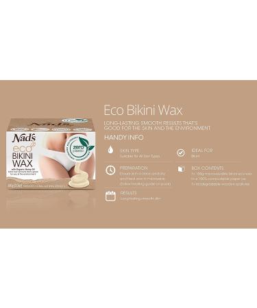 Eco-Friendly Bikini Wax Kit | Vegan Hard Wax, Microwaveable, Plastic Free - 100g & Spatula Included - Buy Online on SooperMarket.com