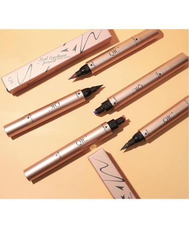 DekRion Winged Eyeliner Stamp - Waterproof Long-Lasting Liquid Eyeliner in Black | 1PC - Buy Online on SooperMarket.com