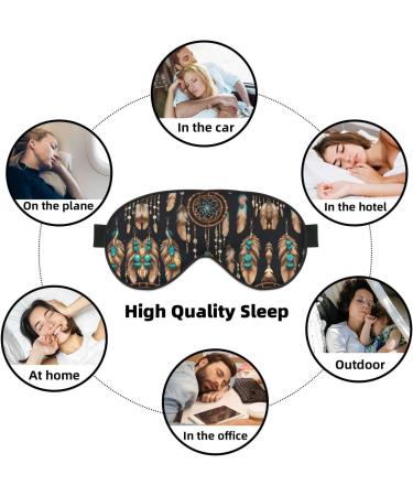 SSIMOO Adjustable Feather Sleep Mask - Breathable & Fashionable Eye Mask for Comfortable Sleep - International Shipping Available - Buy Online on SooperMarket.com