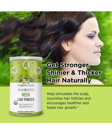 Organic Veda Neem Powder - 100% USDA Certified for Skin & Hair | Immune Support | 16 oz Pack - Buy Online on SooperMarket.com