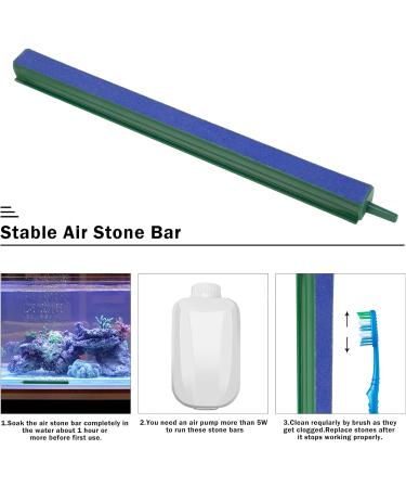 HEVEER Aquarium Air Stone - 20cm Bubble Diffuser (5 Pieces) with Suction Cups for Oxygen Pump in Fish Tanks - Buy Online on SooperMarket.com