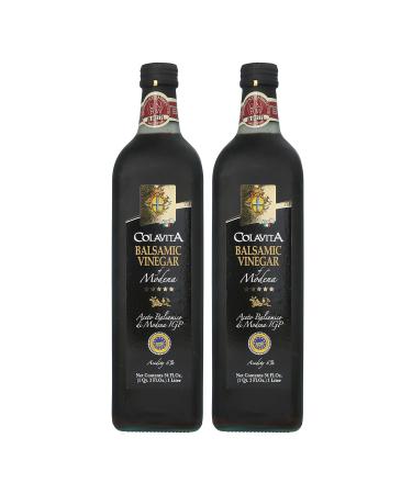 COLAVITA 20 Star Balsamic Vinegar Of Modena 34 fl oz (Pack of 2)