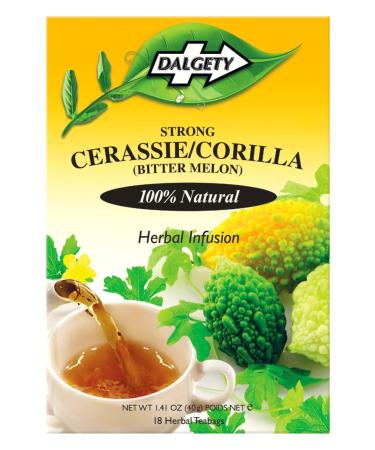 Dalgety Strong Cerassie/Corilla Herbal Infusion 3x40g Cartons (3 Pack) 100% Natural Caffeine Free Tea (Total 54 Teabags) Packed with Unique Health Benefits