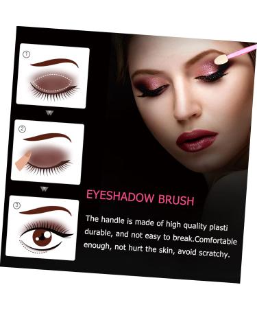 Mikinona 100pcs Double Ended Eyeshadow Brush Everyday Makeup Brush Double-ended Eyedhadow Brush Plastic - Buy Online on SooperMarket.com