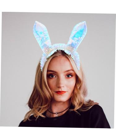 PLAFOPE Rabbit Ear Headband Bunny Ears Hair Clip Party Headband for Women Cartoon Rabbit Headband Party Headband for Adults Rabbit Ear Hairband Pvc Rain Wire. Plastic Floor. Satin Cloth - Buy Online on SooperMarket.com