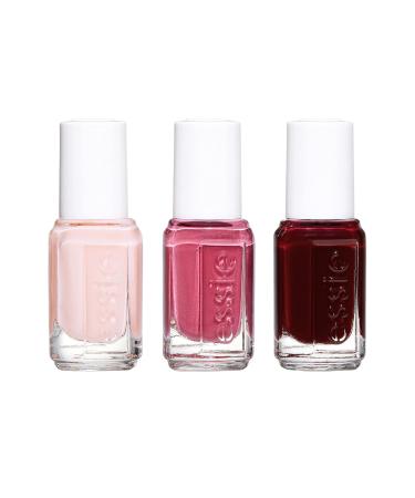 essie Holiday Mini Nail Color Gift Set - Mrs. Always Right, Mademoiselle, Bordeaux - 3 Piece Set - Buy Online on SooperMarket.com