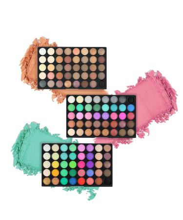 120 Colors Glitter Eyeshadow Palette - Long Lasting Waterproof & Highly Pigmented - All-in-One Makeup Kit & Holiday Gift Set for Women & Girls - Buy Online on SooperMarket.com