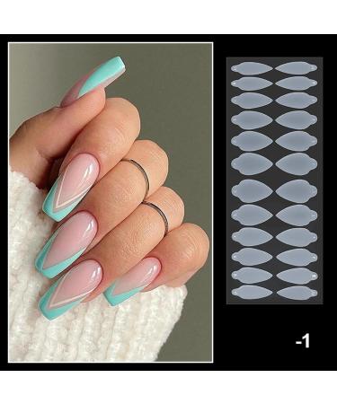 24Pcs/Bag Nails Form Nail Stickers Manicure Acrylic Templates Nail Extension Supplies Professional Accessories Nail Forms Moulds Nail Extension Films Silicone Gel Nail Forms Moulds - Buy Online on SooperMarket.com