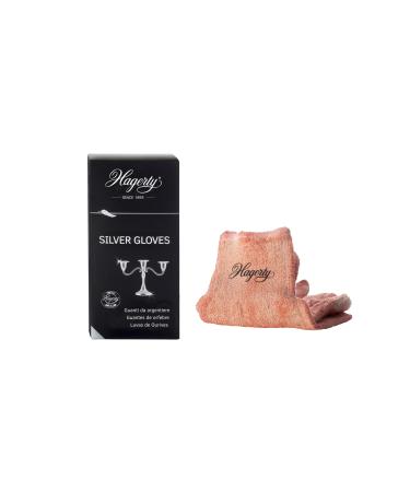 Hagerty Silver Gloves Silver cleaning gloves with tarnish protection 1 pair I Impregnated cotton polishing gloves I Practical silver gloves for cleaning silver and silver-plated metal