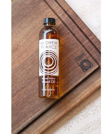 Andrew Pearce 8oz Premium Walnut Wood Oil Bowl Conditioner - Ideal for Wooden Bowls & Cutting Boards - Buy Online on SooperMarket.com