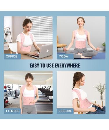 Back Brace and Posture Corrector for Women and Men Back Straightener Posture Corrector Scoliosis and Hunchback Correction Back Pain Spine Corrector Support Adjustable Posture Trainer Small Pink (Small:Waist 26-34'') - Buy Online on SooperMarket.com