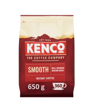 Kenco Smooth Instant Coffee Refill Bag - 1 x 650g Coffee 650 g (Pack of 1)