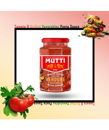 Mutti Pasta Sauce Pick N Mix - Choose From 4+ Flavours | Tomato-Basil Tomato-Parmesan Tomato-Chilli Tomato-Grilled Vegetables Flavors - Authentic Taste of Italy| 5 Pack (400g each) - Buy Online on SooperMarket.com