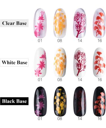 4 Colors Nail Polish Set Stamping Polish Detailed Painting Plastic Bottle Colourful Pigment Nail Art DIY Manicure Design Drawing Tool 10ml (4P-11) - Buy Online on SooperMarket.com