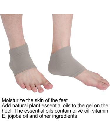 Angrek Heel Socks - 2 Pack Elastic Gel Moisture Socks | Breathable Toeless Spa Socks for Cracked Heels - Buy Online on SooperMarket.com