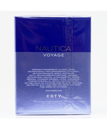 Nautica Voyage by Nautica Eau de Toilette Spray for Men 3.4oz - Pack of 1 | Long-lasting Fresh Wood Scent - Buy Online on SooperMarket.com