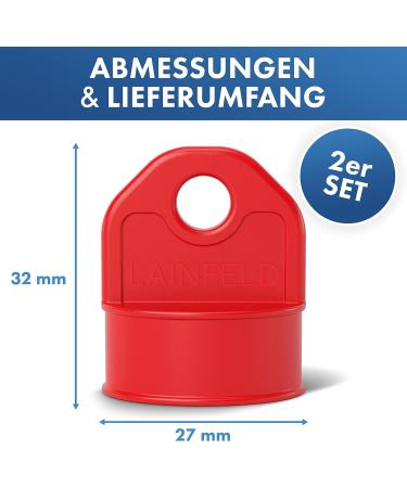 Lainfeld Contact Protection Cover for Bosch E-Bike | 2 Set Red | Waterproof Charging Cable PIN Cover | E-Bike Battery Accessories  - Buy Online on SooperMarket.com