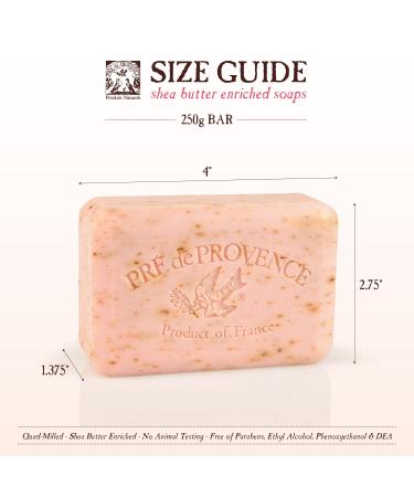 Pre de Provence Rose Petal Bar Soap 8.8 oz - Luxurious European Soap - Buy Online on SooperMarket.com