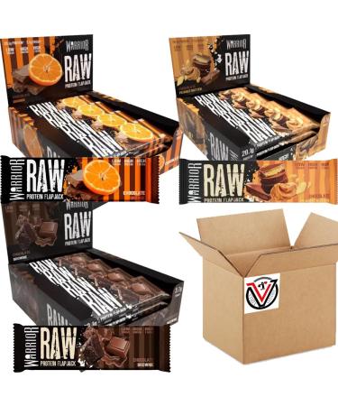Raw Chocolate Orange Peanut Butter & Brownie Protein Flapjack Bar 75g | Pick any flavour & number of bars