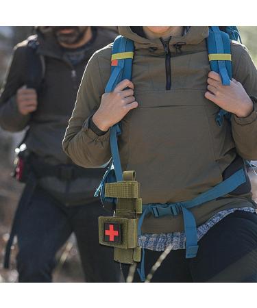 Yoncono Tactical Tourniquet Holder - Portable Military First Aid Equipment & Storage Bag for Trauma Scissors - #2 Army Green - Buy Online on SooperMarket.com