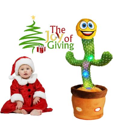 Happy Cactus Plush Toy - Talking, Singing & Dancing Interactive Buddy - USB Rechargeable - Christmas and Home Decoration Piece - Buy Online on SooperMarket.com