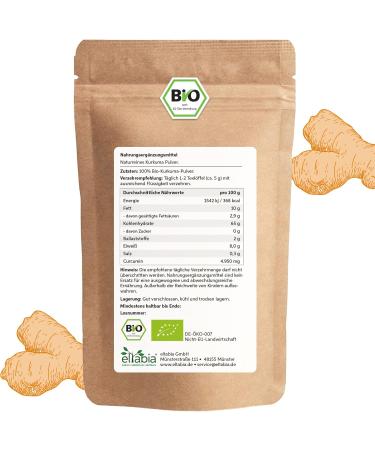 Organic Turmeric Powder 200g | Premium Curcuma for Golden Milk | 100% Pure Raw Food Quality No Additives - Buy Online on SooperMarket.com