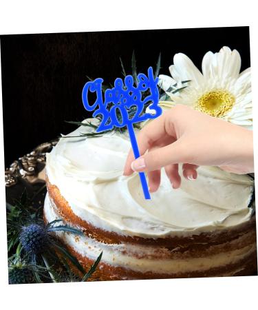 ABOOFAN 90 Pcs Graduation Cake Insert Grad Cupcake Toppers Graduation Decorations Graduation Cupcake Decoration Toppers Graduation Dessert Topper Cupcakes Black Decor Graduate Paper Cup 7.6X4CMx3pcs Bluex3pcs - Buy Online on SooperMarket.com