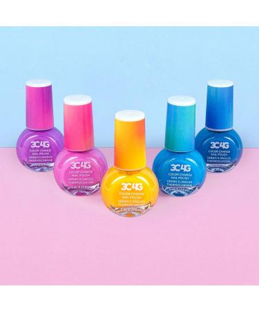 Color Changing Nail Polish Set for Girls & Teens - 5 Non-Toxic Colors - Ages 8 - Buy Online on SooperMarket.com