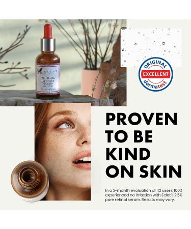 Retinol Serum for Face - 2.5% Pure Anti-Wrinkle Serum with Hyaluronic Acid & Vitamin B3 | Resurfacing Anti-Aging Treatment for Men & Women - Facial Acne Solution - Buy Online on SooperMarket.com
