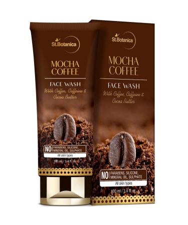 StBotanica Mocha Coffee Face Wash 100ml | With Coffee Caffeine And Cocoa Butter | No SLS Paraben