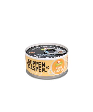 Granatapet Suppenkasper chicken snack for cats soup against the little hunger treats for extra fluid intake cat food without cereals & without sugar additives 12 x 70 g