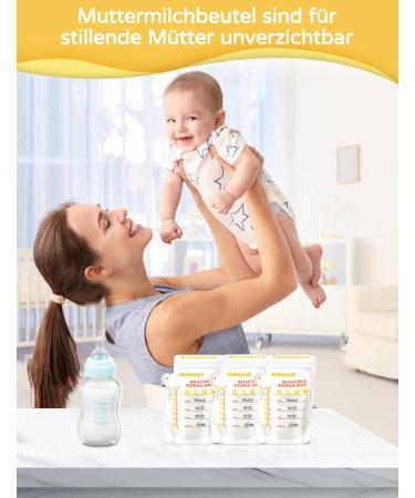Buy Burnnove 130 BPA-Free Breast Milk Storage Bags - 250ml Double Zipper - Safe & Convenient International Shipping - Buy Online on SooperMarket.com