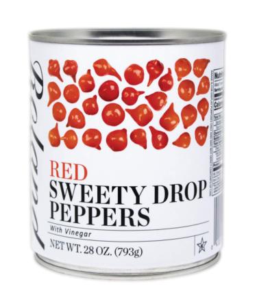 Roland Foods Red Sweety Drop Peppers, Specialty Imported Food, 28-Ounce Can