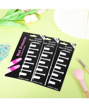 FRCOLOR 300 Sheets Nail Protection for Gel Polish Cuticle Protection for Nail Polish Protective Cover Nail Tape Safety Mask Nail Polish Protection Sticker Tool Protection Manicure 3.00X2.50X0.10CMx3pcs As shown x 3 pieces - Buy Online on SooperMarket.com