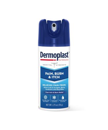 Dermoplast Pain, Burn & Itch Relief Spray for Minor Cuts, Burns and Bug Bites, 2.75 Oz (Packaging May Vary) 2.75 Ounce (Pack of 1)
