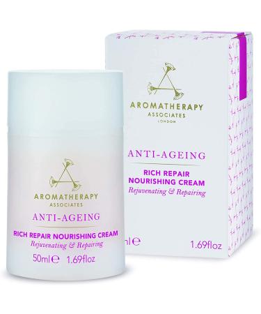 Aromatherapy Associates Anti-Ageing Rich Repair Nourishing Cream - Face Mask with Inca Inchi Oil Cupua u Rose Patchouli & Frankincense 50 ml